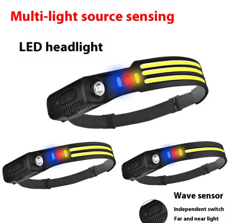 Dual-light Silicone Sensor Headlamp