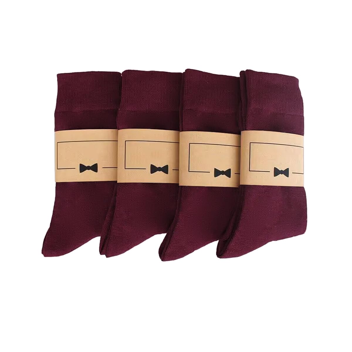 Virmoku Socks For Men Gifts For Men Dot Black Dress Socks Wedding 9-13 100% cotton Casual Crew Socks